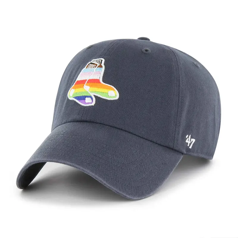 '47 Men'S Boston Red Sox Two Sox Pride Navy Adjustable Hat 1
