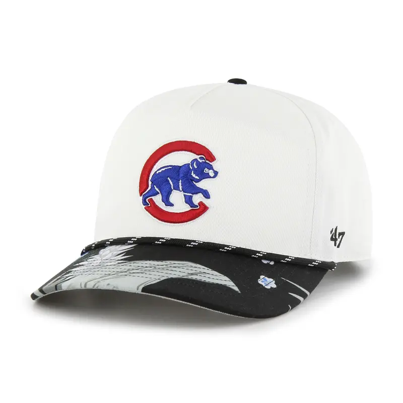 '47 Men'S Chicago Cubs Dark Tropic White Snapback Hat 1