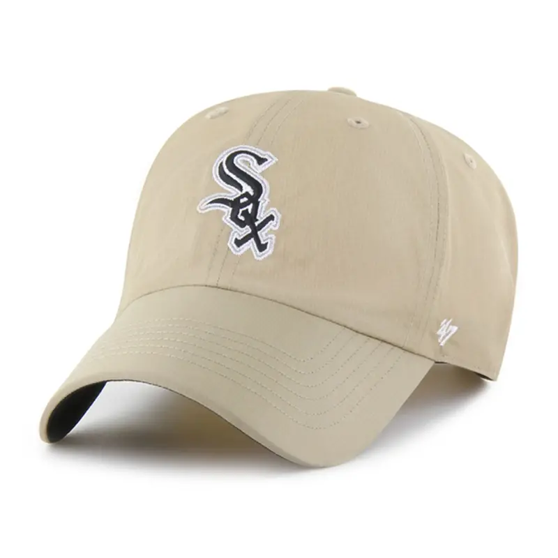 '47 Men'S Chicago White Sox Khaki Performance Clean Up Adjustable Hat 1
