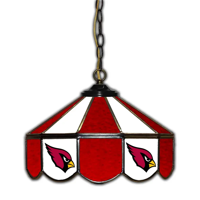 Arizona Cardinals 14-Inch Glass Pub Lamp – Team-Themed Bar Lighting 1