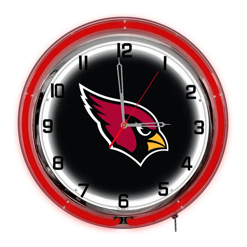 Arizona Cardinals 18-Inch Southwest-Inspired Neon Clock 1