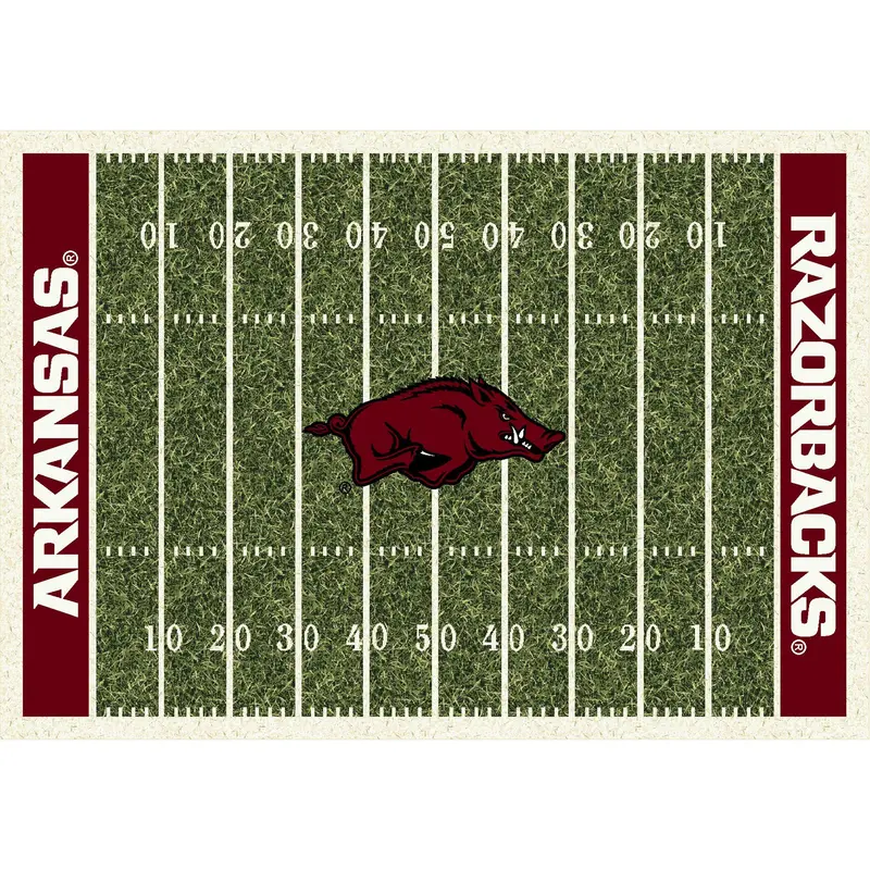 Arkansas Razorbacks 8X11 Ncaa Home Court Area Rug 1