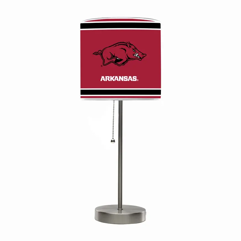 Arkansas Razorbacks Chrome Desk Lamp 1