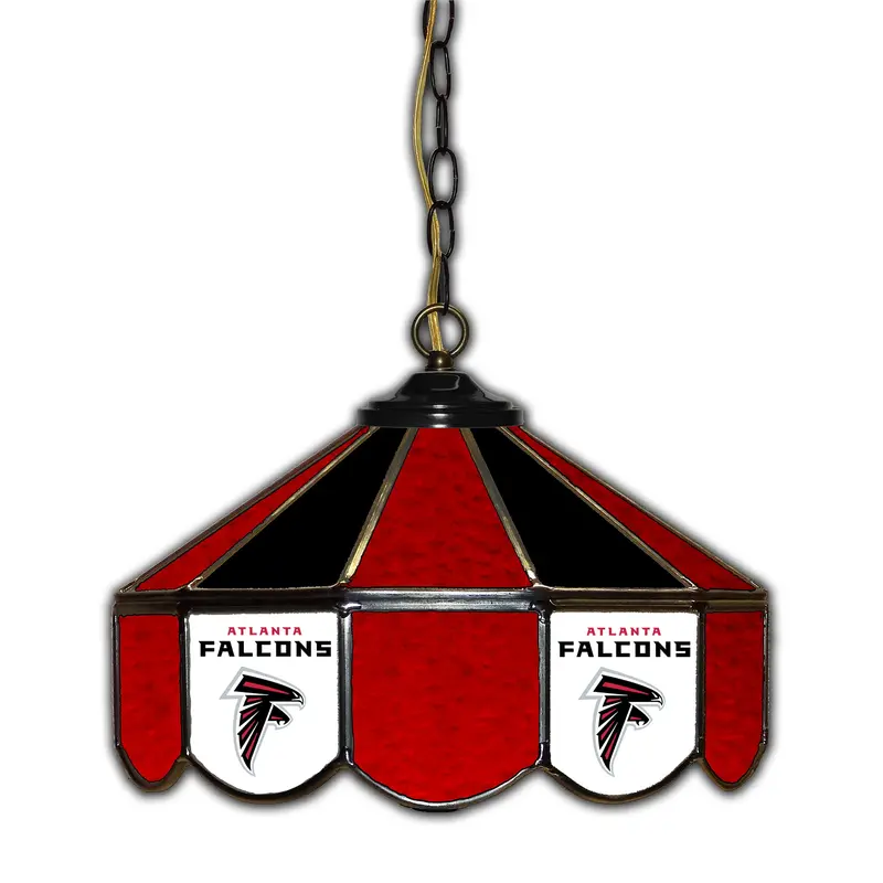 Atlanta Falcons 14-Inch Glass Pub Lamp – Stylish Sports Bar Pendant 1