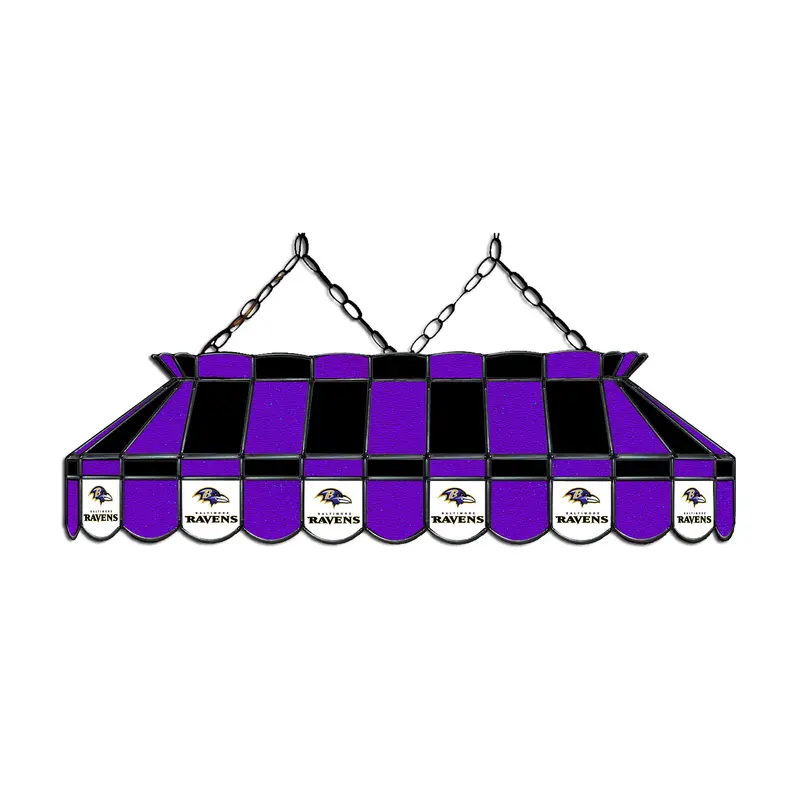Baltimore Ravens 40-Inch Glass Pool Table Hanging Light 1