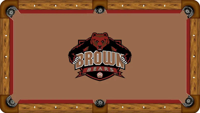 Brown Bear Motif Custom Pool Table Felt – Premium 7Ft, 8Ft, Or 9Ft Billiard Fabric 1