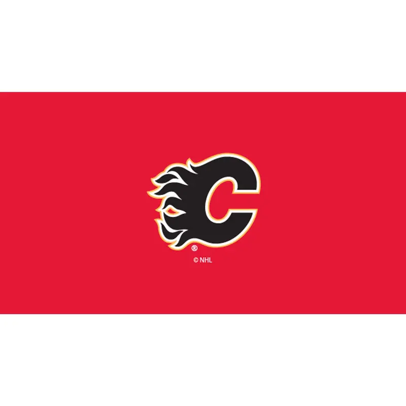 Calgary Flames 8-Foot Pool Table Fabric 1