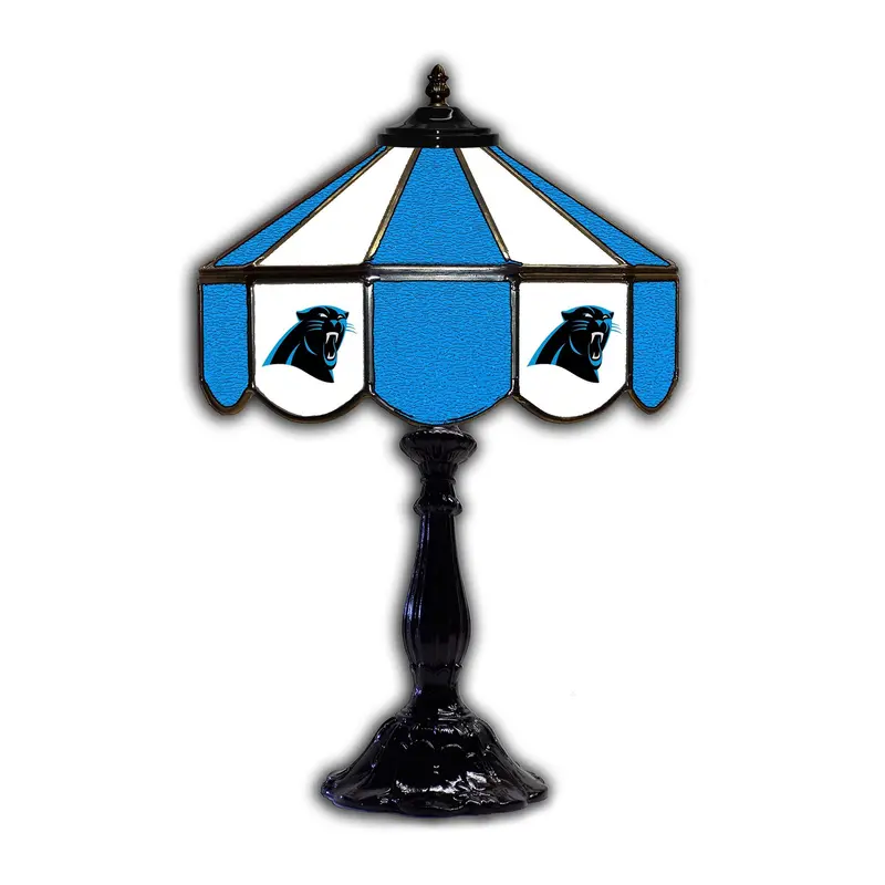 Carolina Panthers 21-Inch Glass Accent Lamp 1