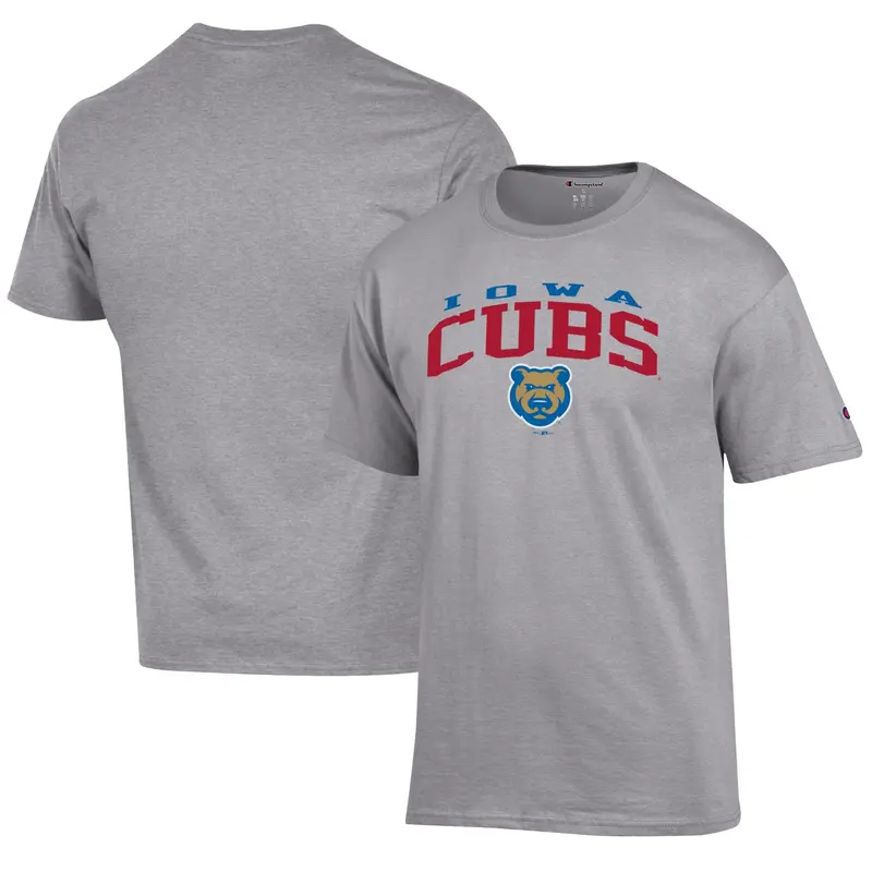 Champion Men'S Iowa Cubs Jersey T-Shirt – Gray 1