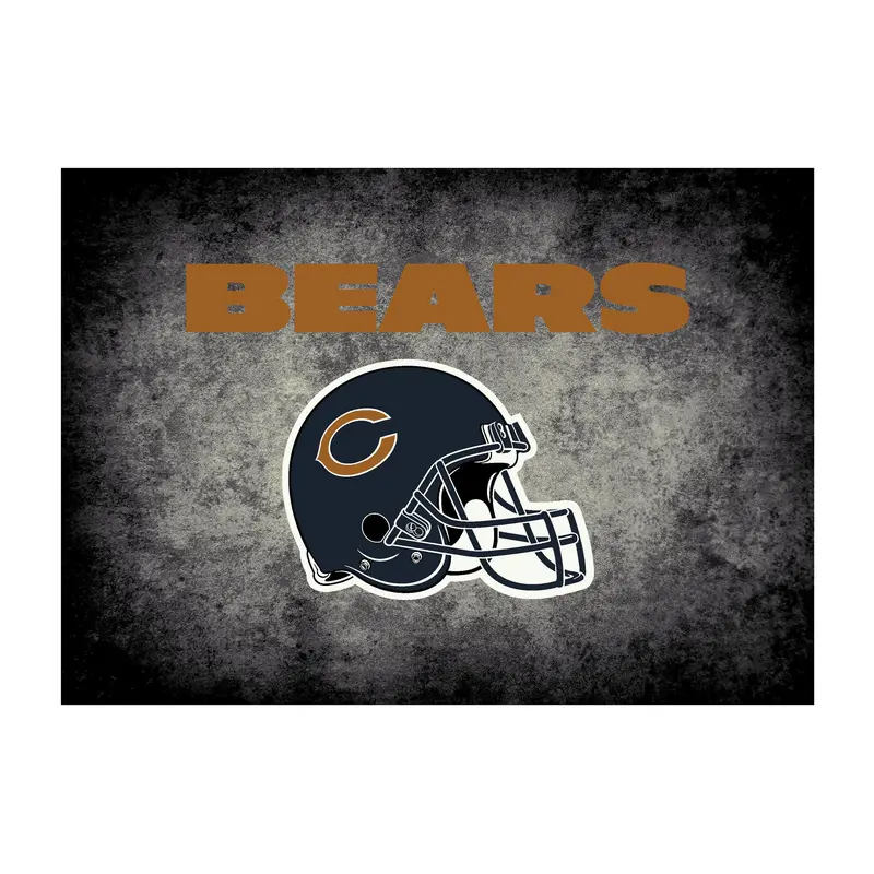 Chicago Bears 4X6 Distressed Team Area Rug 1