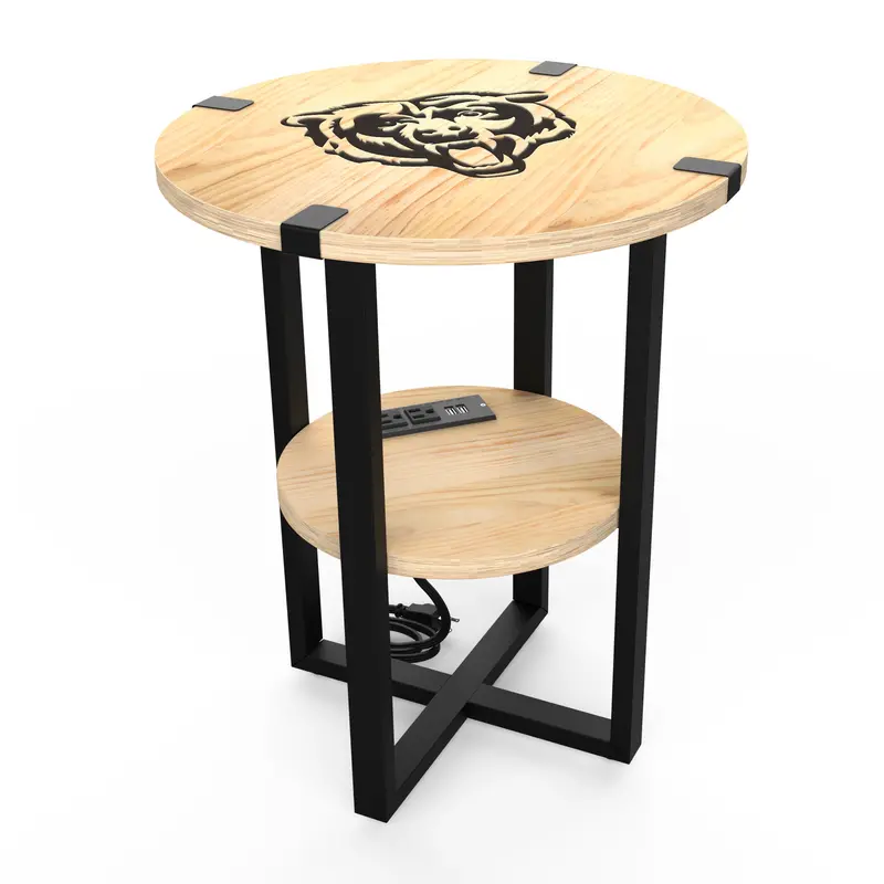 Chicago Bears Charging Side Table 1