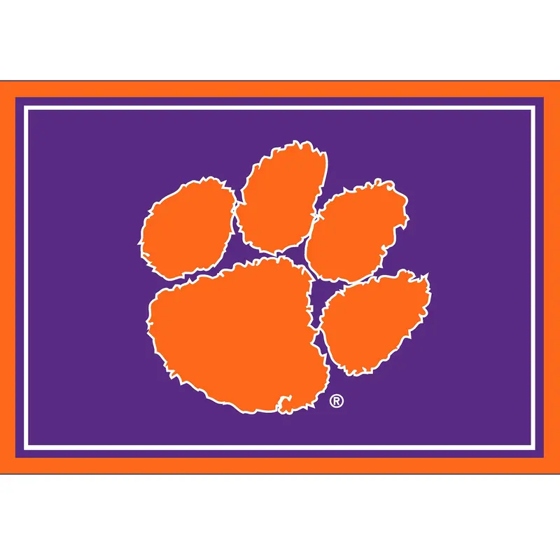 Clemson Tigers 3X4 College Area Rug 1