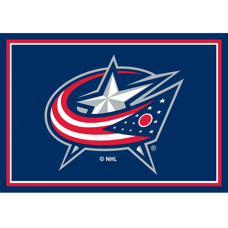 Columbus Blue Jackets 3X4 Sports Area Rug 1