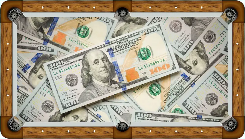 Currency-Inspired Custom Pool Table Felt – 7Ft, 8Ft, Or 9Ft Billiard Fabric 1