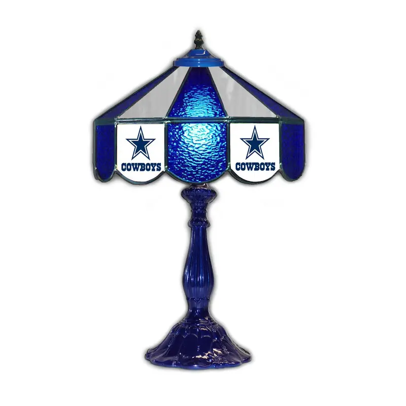 Dallas Cowboys 21-Inch Glass Table Lamp 1
