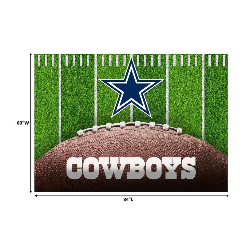 Dallas Cowboys 5X7 Heavy-Duty Football-Themed Area Rug 1