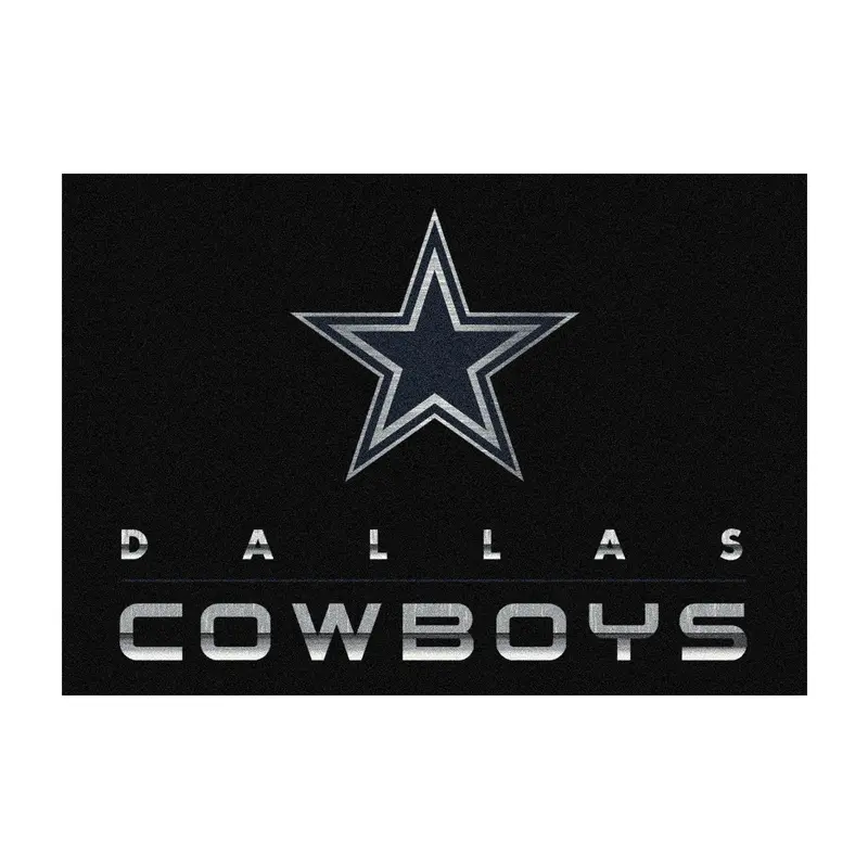 Dallas Cowboys High-Gloss Chrome 8X11 Floor Rug 1