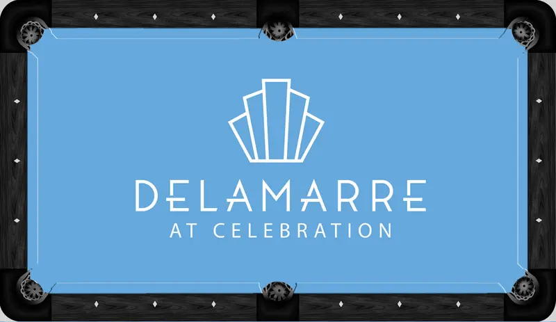 Delamarre Custom Pool Table Felt – Artistic Designer-Printed Billiard Table Cloth 1
