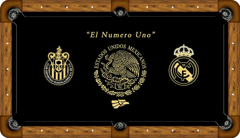 El Numero Uno Custom Pool Table Felt – Bilingual Motif Printed Billiard Cloth 1