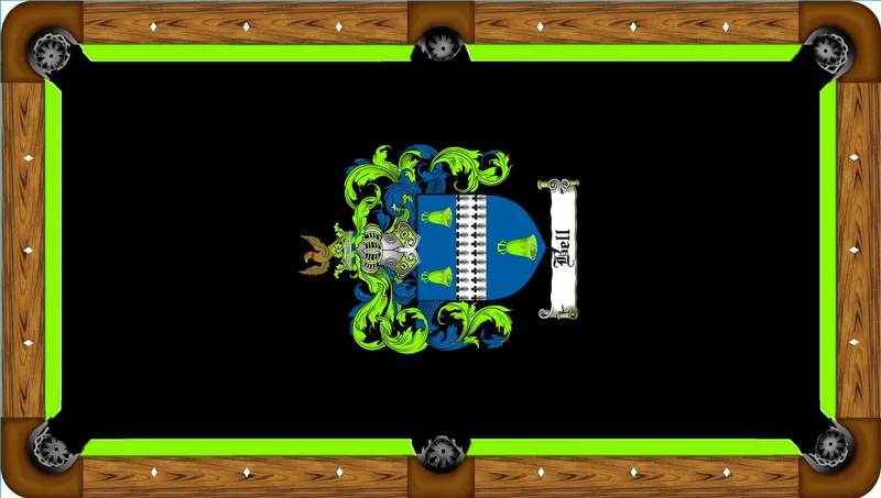 Emblem #2 Custom Billiard Felt – Tailored Pool Table Cloth 1
