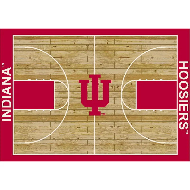 Indiana Hoosiers 4X6 Court-Style Area Rug 1