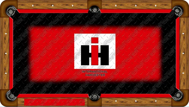 International Harvester Vintage Pool Table Felt – Retro Billiard Cloth 1