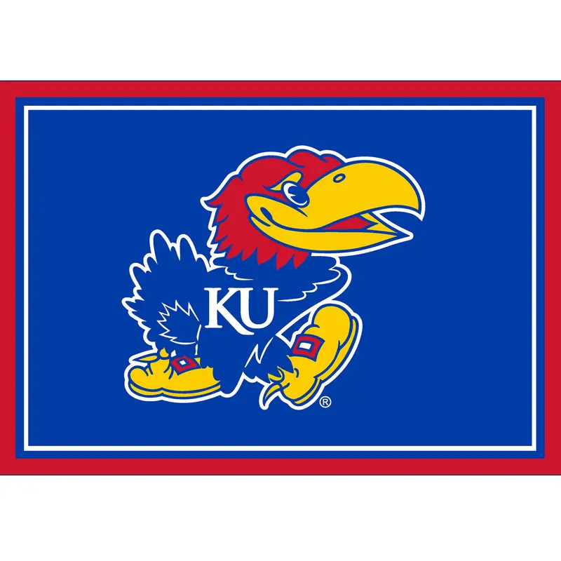Kansas Jayhawks 3X4 College Area Rug 1