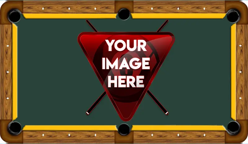 Logo-Printed Custom Pool Table Felt – Branded 7Ft–9Ft Billiard Cloth 1