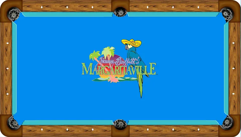 Margaritaville-Themed Pool Table Felt – Tropical Custom Billiard Cloth 1