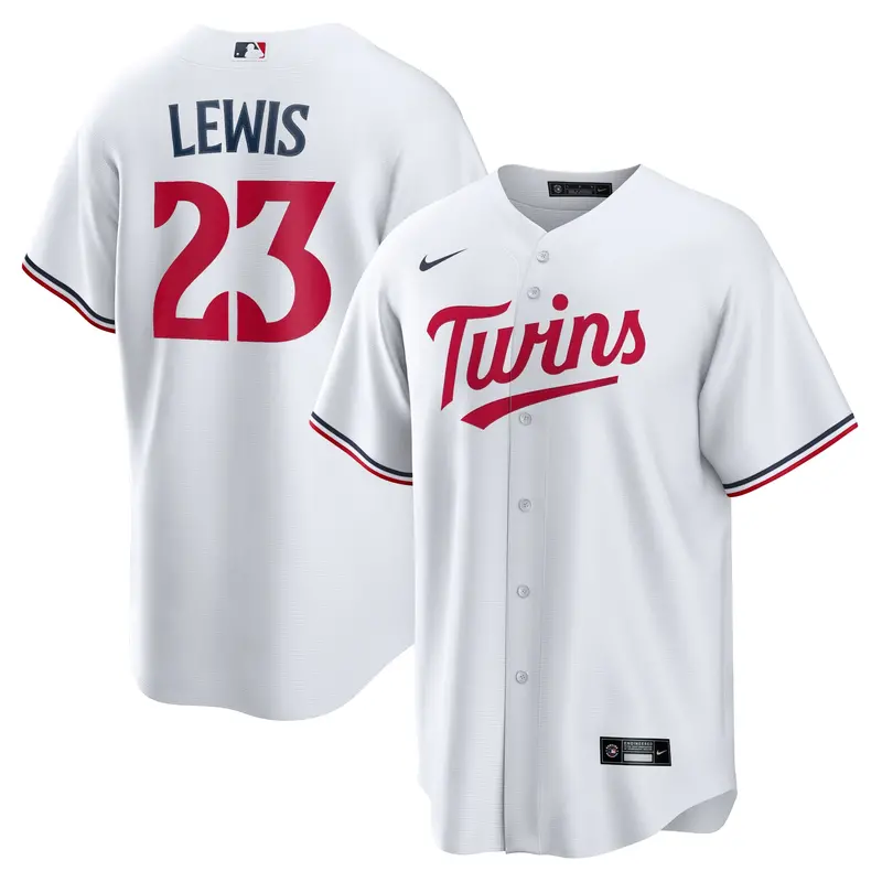 Men'S Nike Royce Lewis Minnesota Twins White Replica Jersey 1