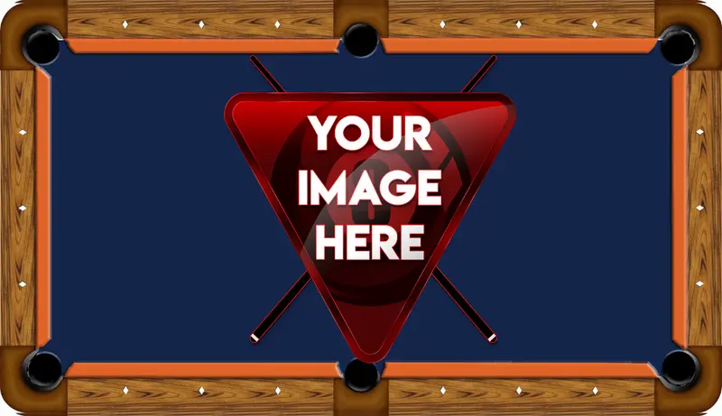 Personalized Pool Table Felt – Custom Printed 7Ft To 9Ft Billiard Fabric 1