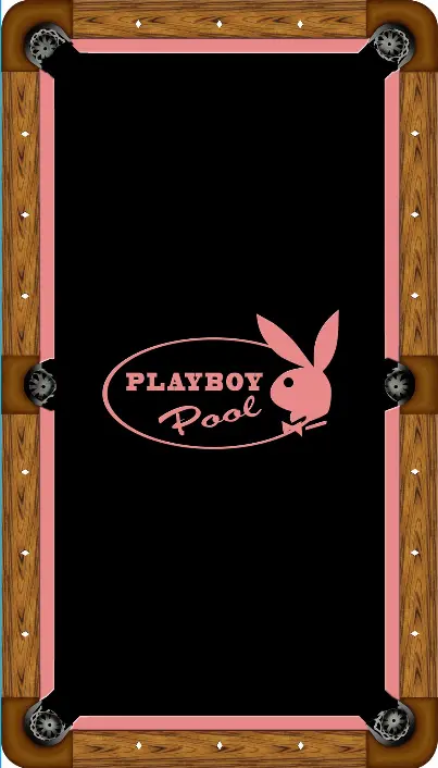 Playboy-Themed Custom Pool Table Felt – 7Ft, 8Ft, Or 9Ft Billiard Cloth 1