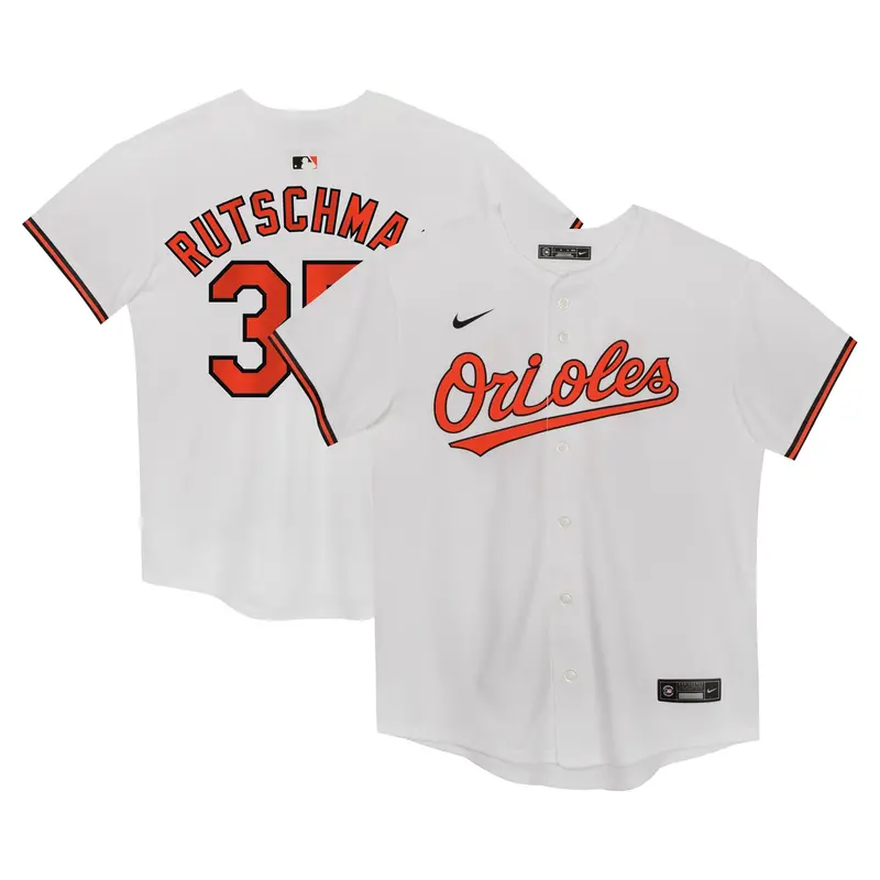 Preschool Nike Adley Rutschman Baltimore Orioles White Home Jersey 1