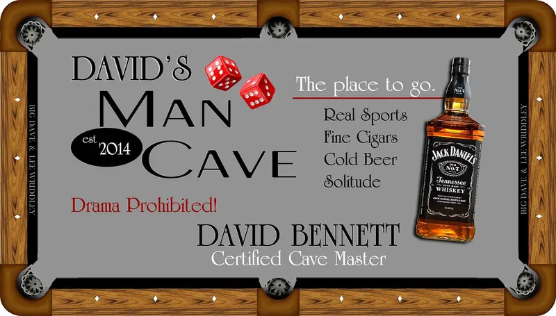 The Man Cave Custom Pool Table Felt – Themed Billiard Cloth For Home Recreation 1