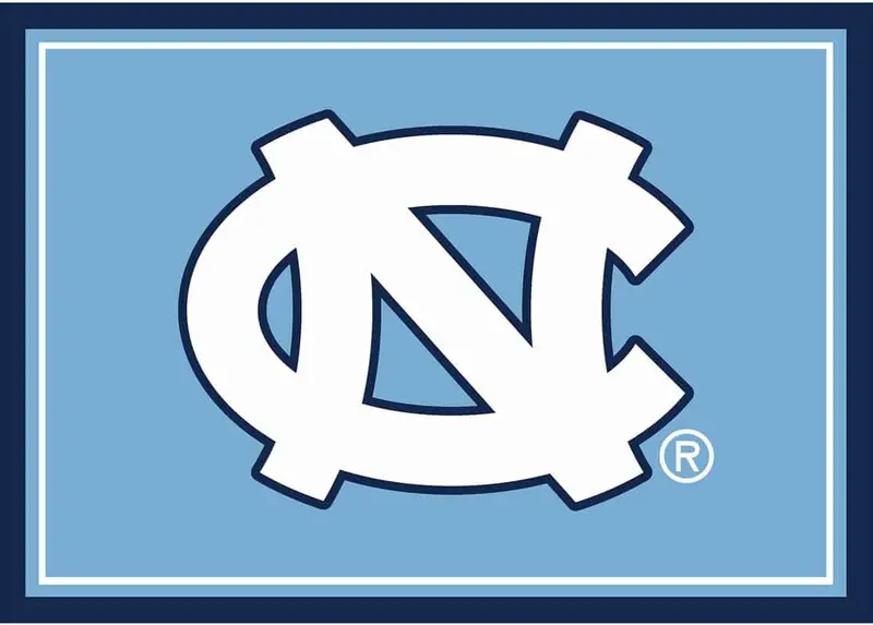 Unc Tar Heels 3X4 College Area Rug 1