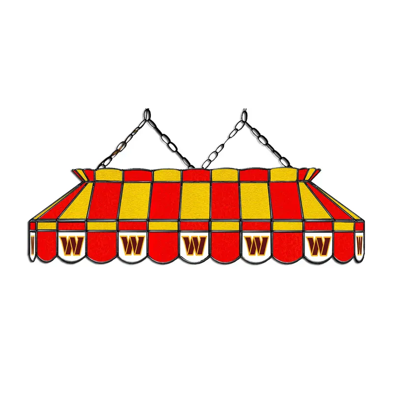 Washington Commanders 40-Inch Glass Pool Table Light 1