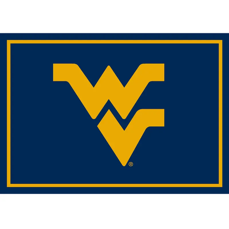 West Virginia Mountaineers 3X4 College Area Rug 1