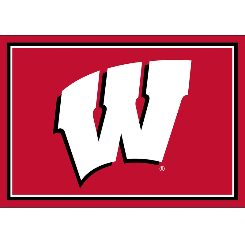 Wisconsin Badgers 3X4 College Area Rug 1