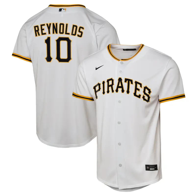 Youth Nike Bryan Reynolds White Pittsburgh Pirates Home Replica Jersey 1
