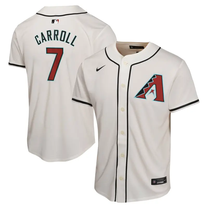 Youth Nike Corbin Carroll Arizona Diamondbacks White Home Jersey 1