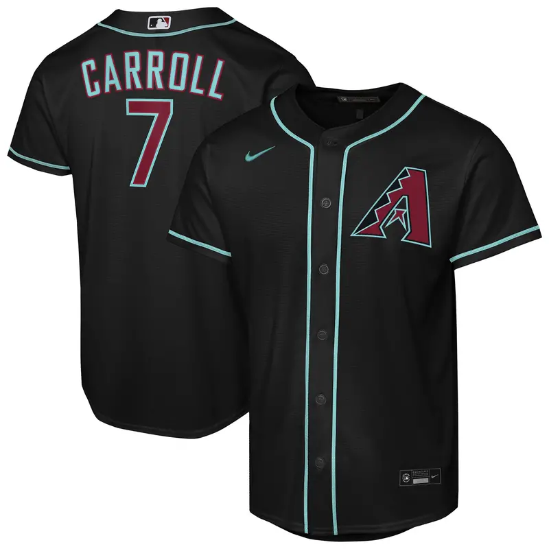 Youth Nike Corbin Carroll Black Ari Diamondbacks Alternate Replica Jersey 1