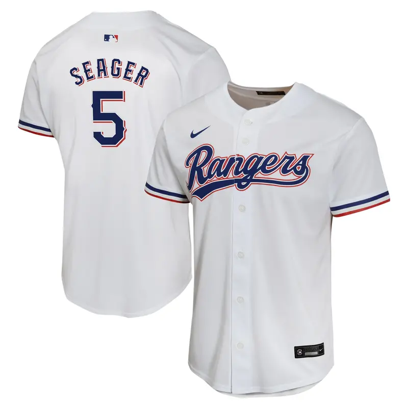 Youth Nike Corey Seager Texas Rangers White Home Jersey 1