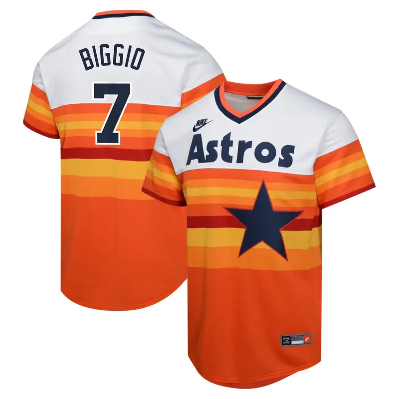 Youth Nike Craig Biggio Houston Astros White Cooperstown Collection Jersey 1