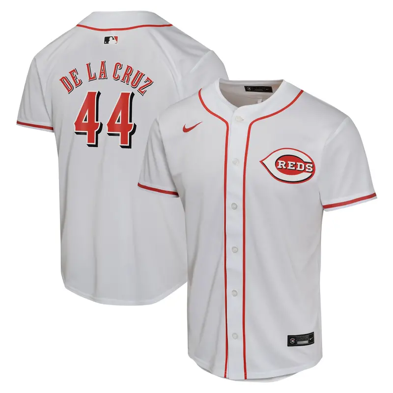 Youth Nike Elly De La Cruz Cincinnati Reds White Home Jersey 1