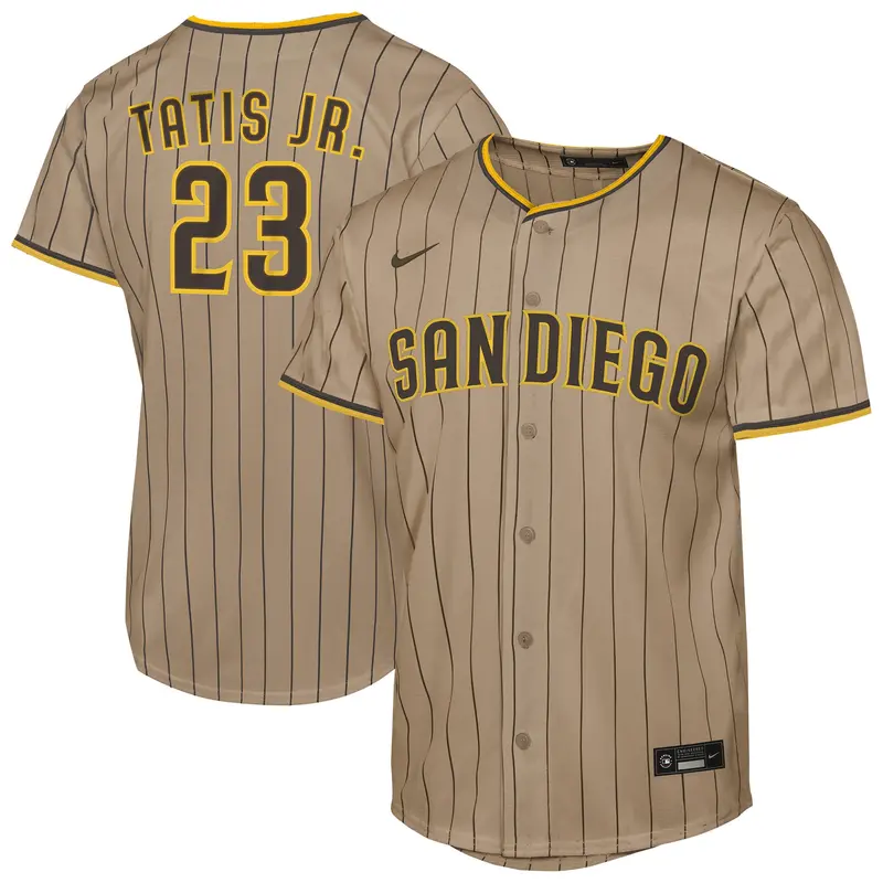 Youth Nike Fernando Tatis Jr. Khaki Sd Padres Alternate Replica Jersey 1