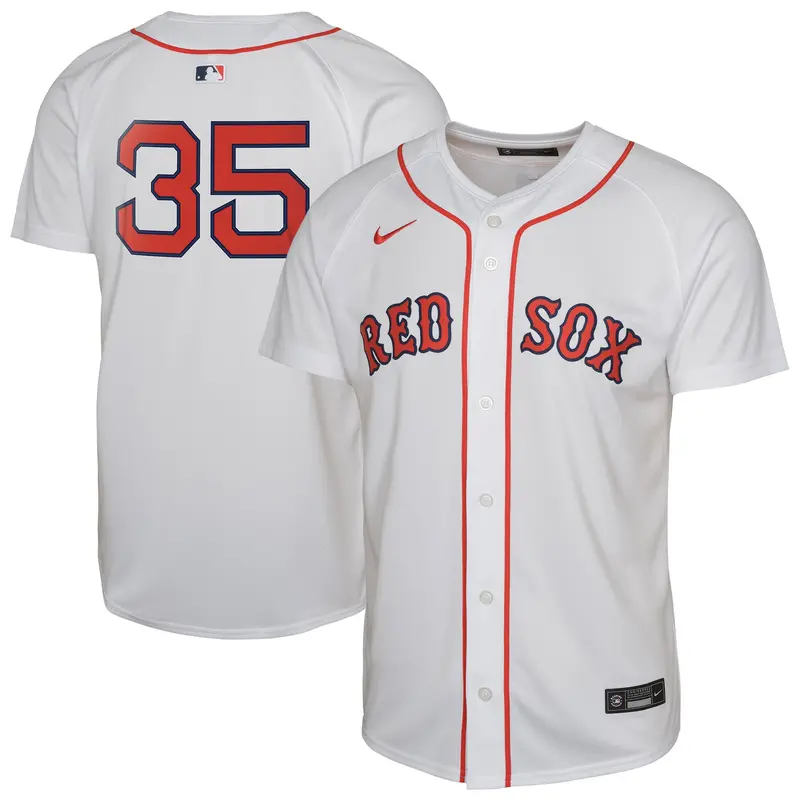 Youth Nike Garrett Crochet White Boston Red Sox Limited Player Jersey 1