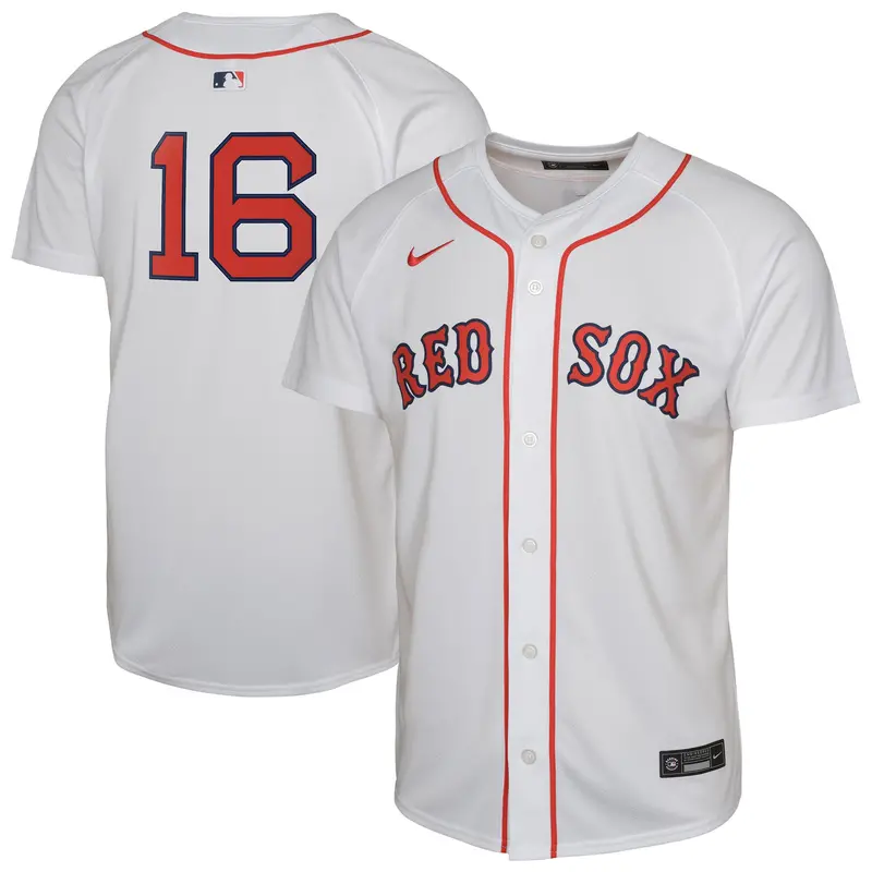 Youth Nike Jarren Duran White Boston Red Sox Limited Player Jersey 1