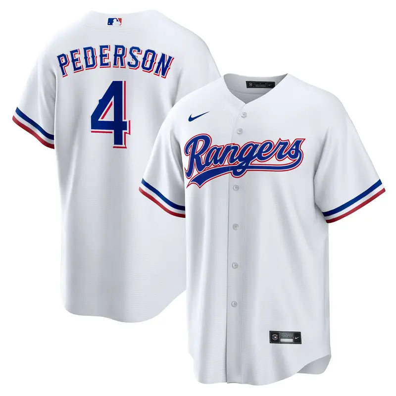 Youth Nike Joc Pederson White Texas Rangers Home Replica Jersey 1