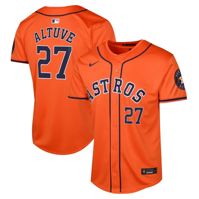Youth Nike Jose Altuve Orange Houston Astros Alternate Limited Jersey 1