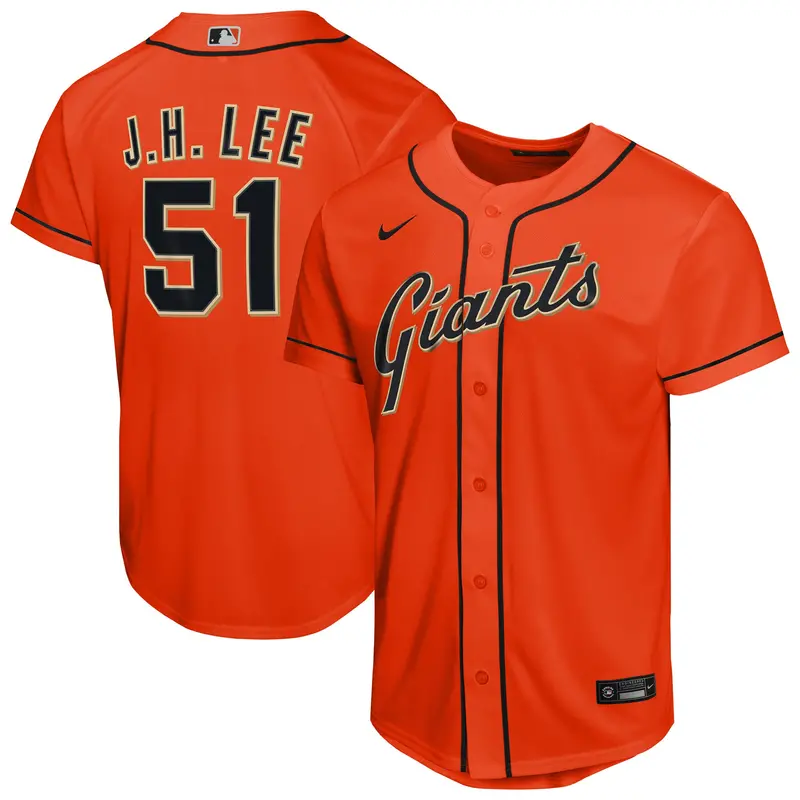 Youth Nike Jung Hoo Lee Orange Sf Giants Alternate Replica Jersey 1